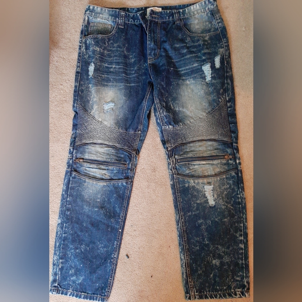 Designer Jeans SMOKE RISING 40 x 32 Original Vintage Denim